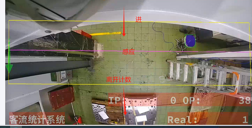 客流量摄像机实时统计进出人数