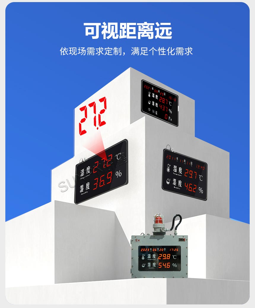 深圳讯鹏温湿度电子钟-可视距离远
