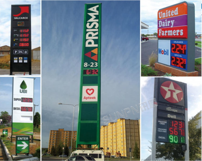 讯鹏科技油价显示屏案例实拍