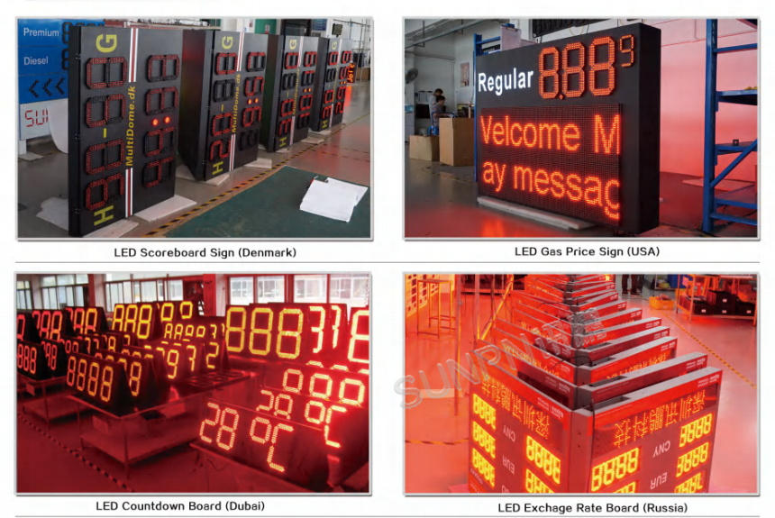 讯鹏科技油价显示屏样式展示