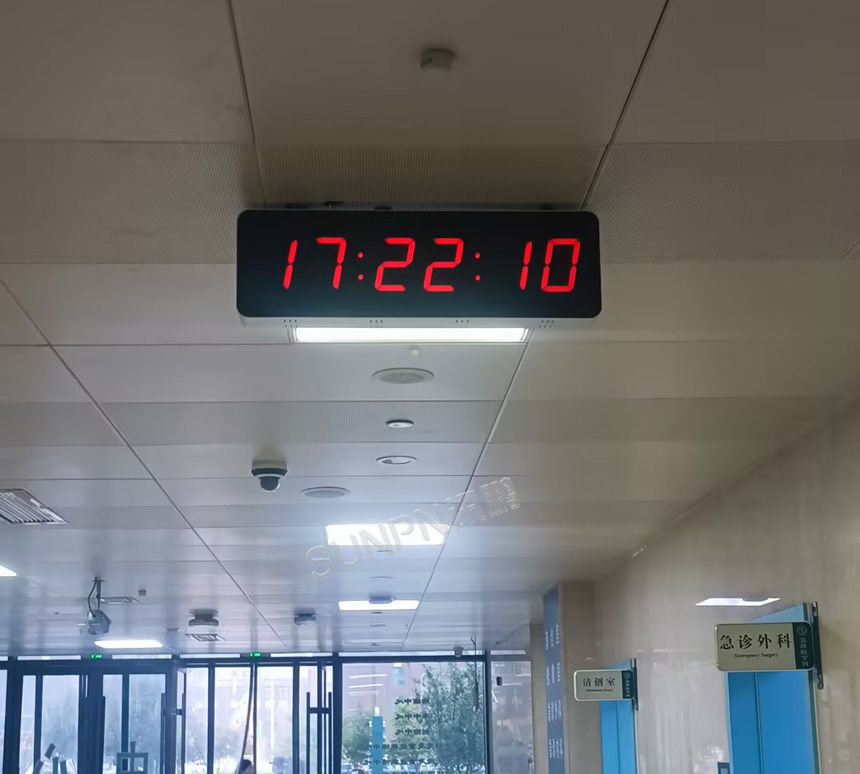 深圳讯鹏标准同步时钟安装实拍