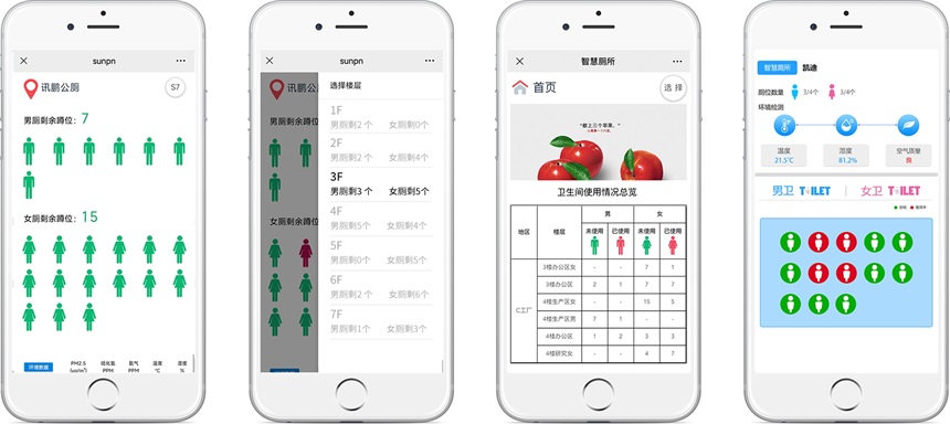 深圳讯鹏楼宇智慧公厕-小程序查看