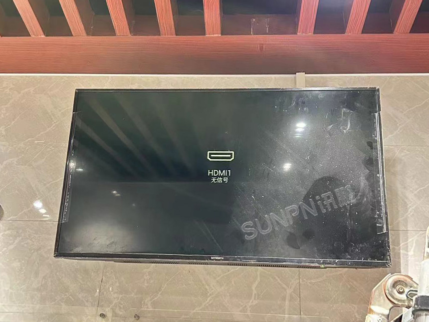 深圳讯鹏智慧公厕系统引导大屏黑屏故障