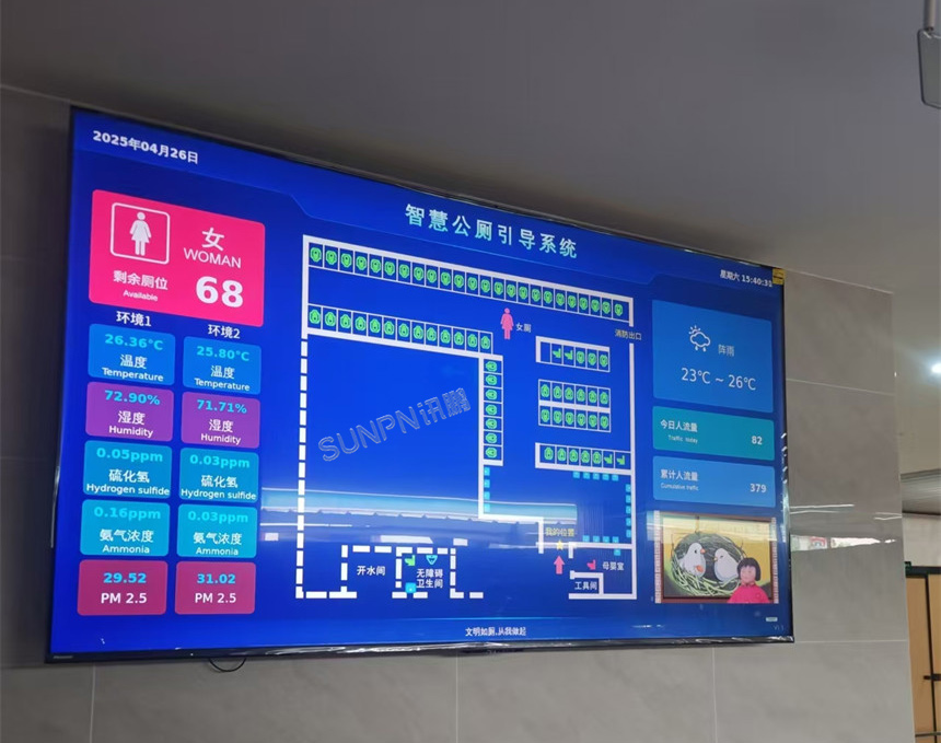讯鹏科技智慧公厕系统-安装完成