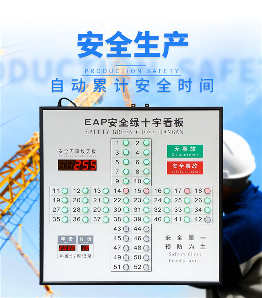 讯鹏 EAP 安全生产记录看板-自动计时 讯鹏 EAP 安全生产记录看板-自动计时