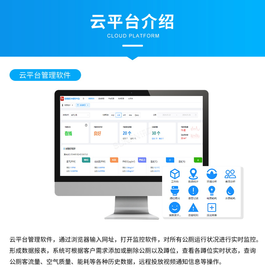 讯鹏科技智慧公厕系统-云平台介绍