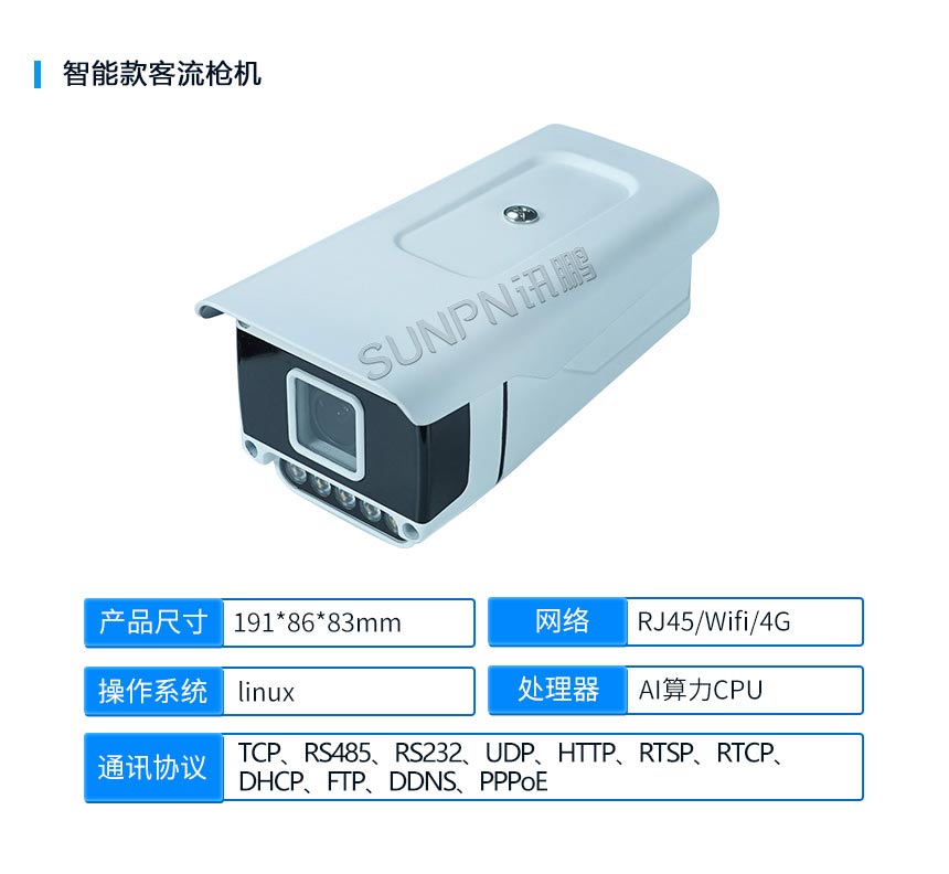 智能款客流枪机-产品参数