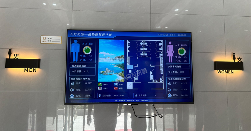 讯鹏智慧公厕系统-引导大屏