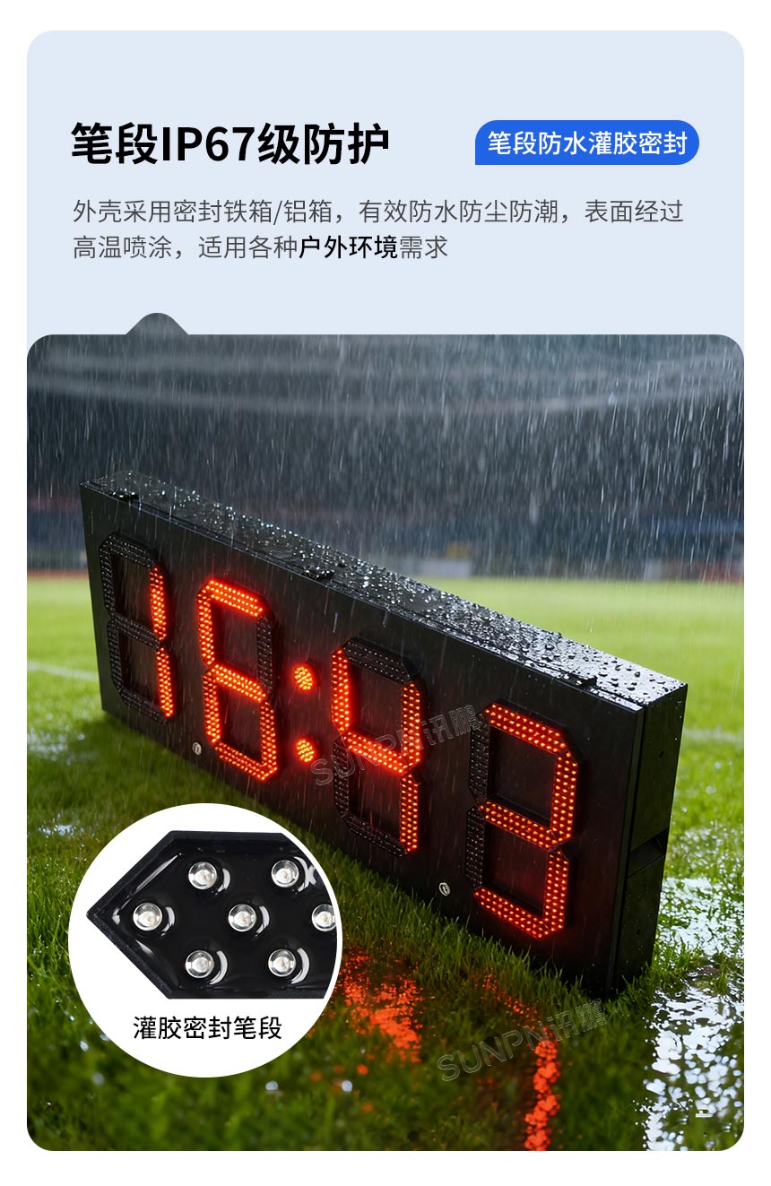 讯鹏GPS户外防水电子钟-高防护性能