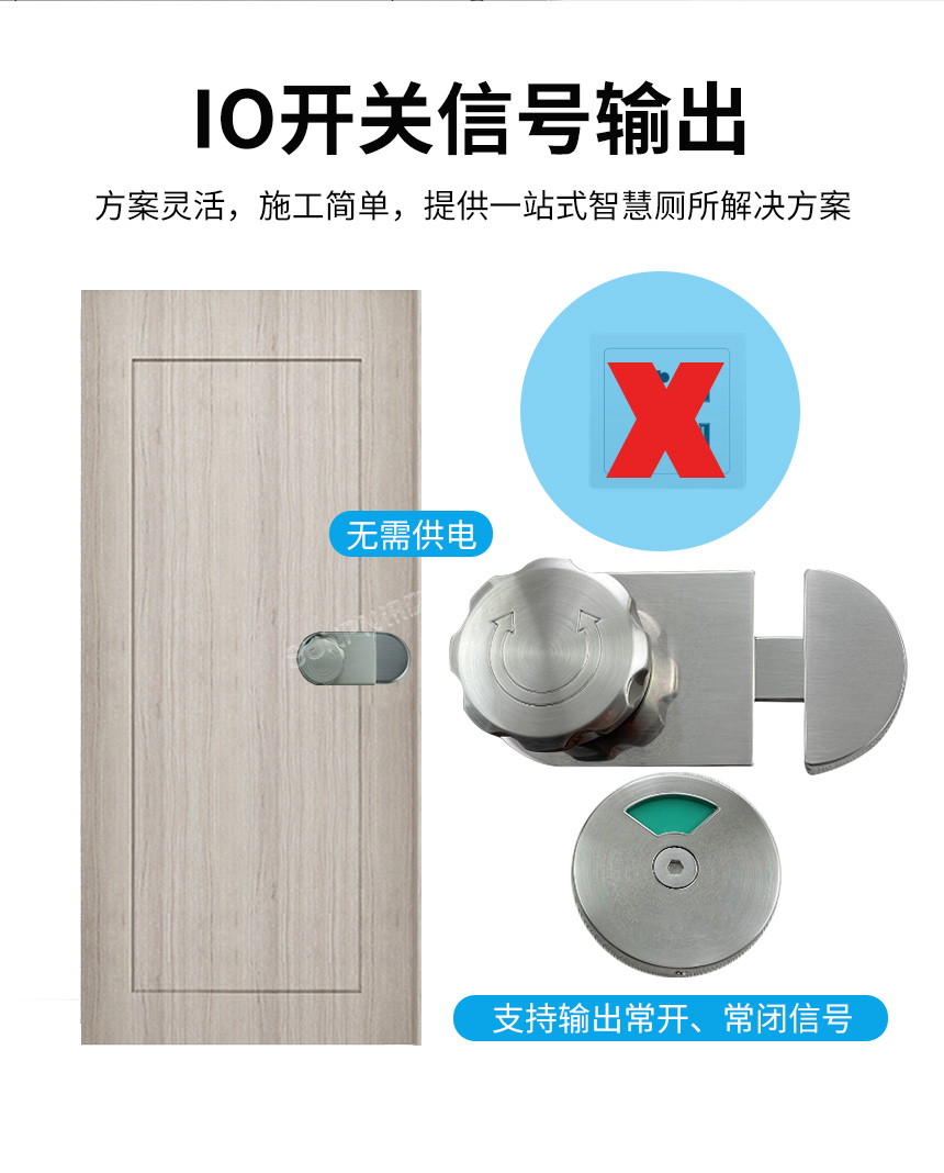 公厕门锁感应开关-IO信号输出 公厕门锁感应开关-IO信号输出