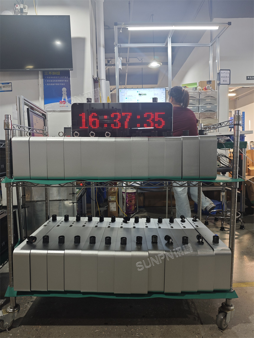 讯鹏NTP网络同步时钟系统生产现场 讯鹏NTP网络同步时钟系统生产现场