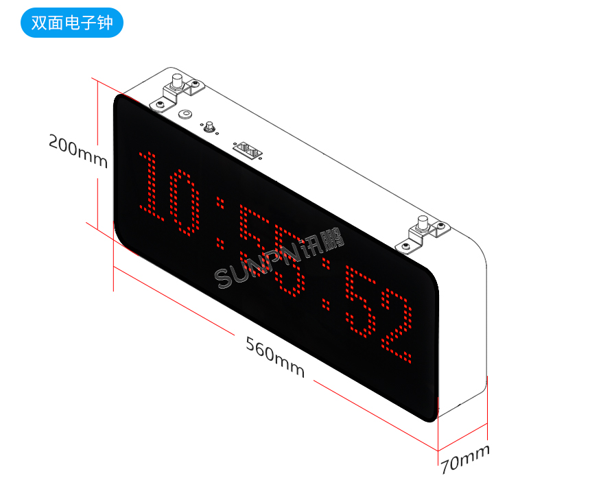 讯鹏5.0点阵模组款网络同步时钟产品规格