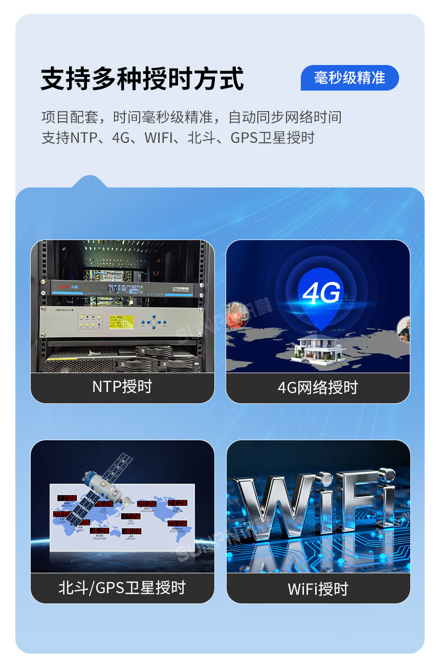 讯鹏世界时间卫星时钟-多种授时方式