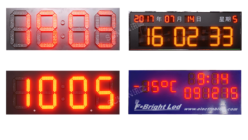 讯鹏科技户外防水电子钟样式参考