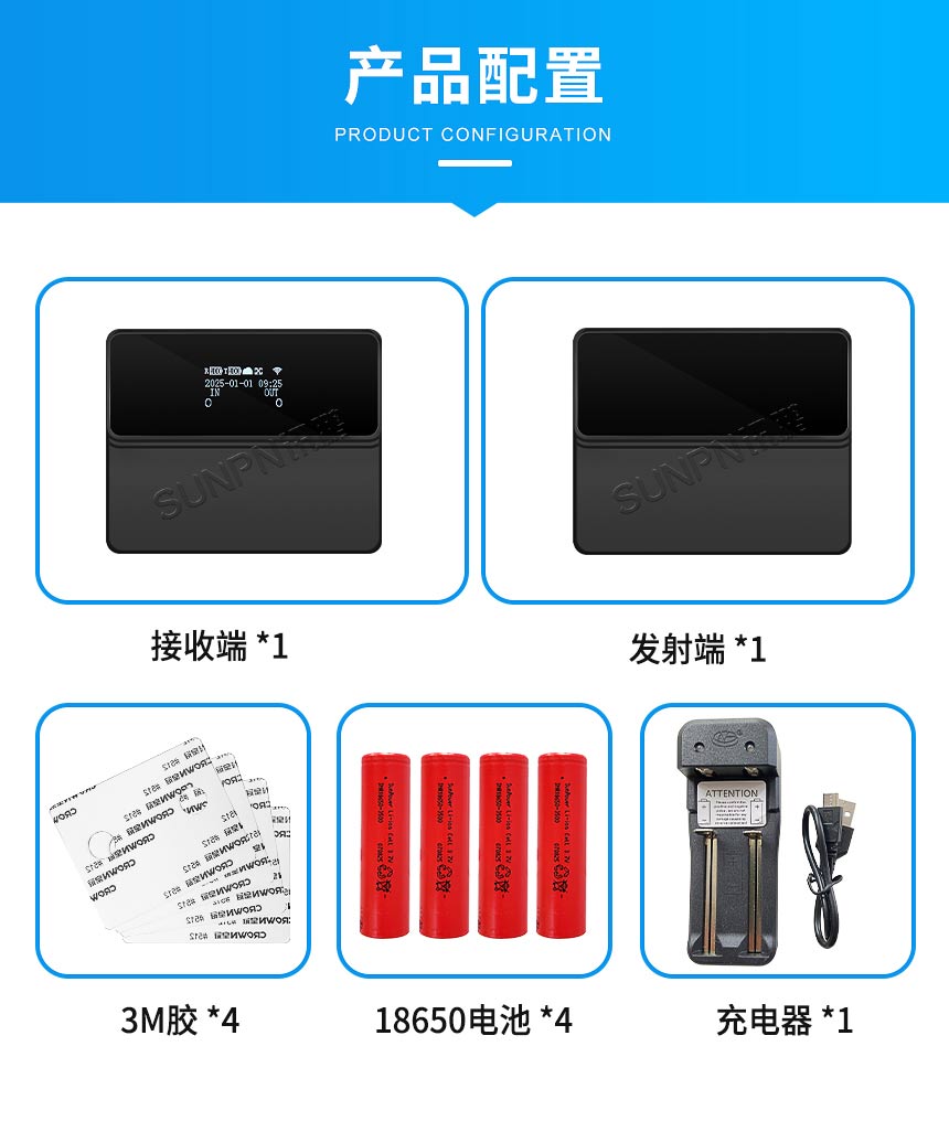 红外人员计数器-产品配置