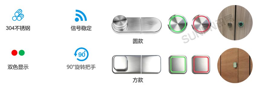 智慧公厕-指示灯感应门锁