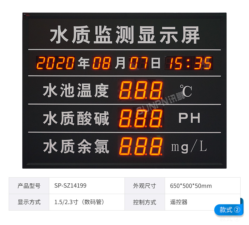 LED水质显示屏-款式参考