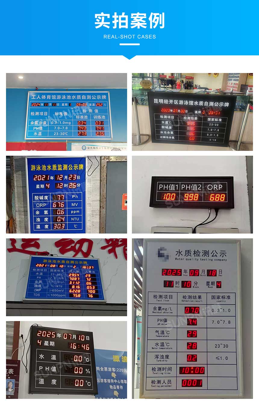 LED水质显示屏-实拍案例