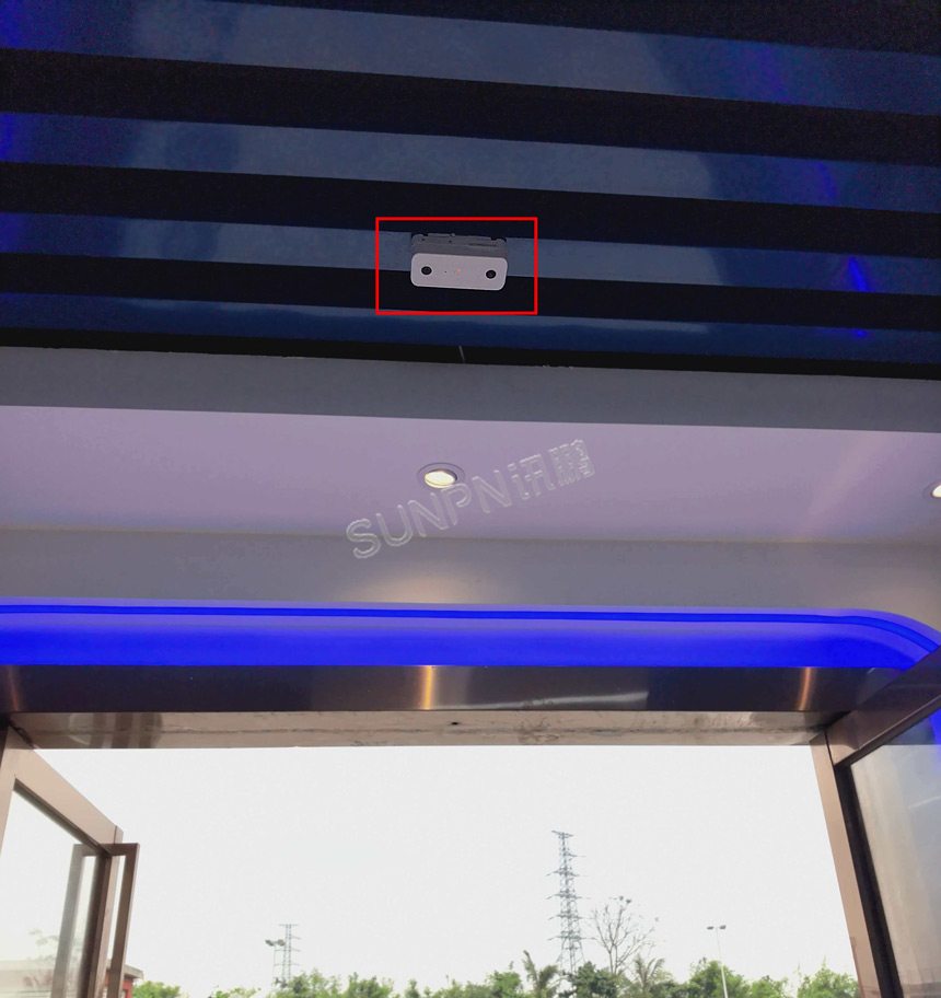 讯鹏科技客流统计系统-双目客流摄像机安装