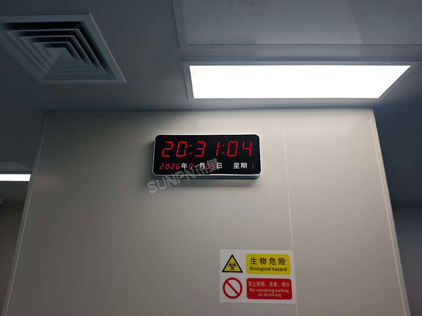 讯鹏同步时钟-安装实拍