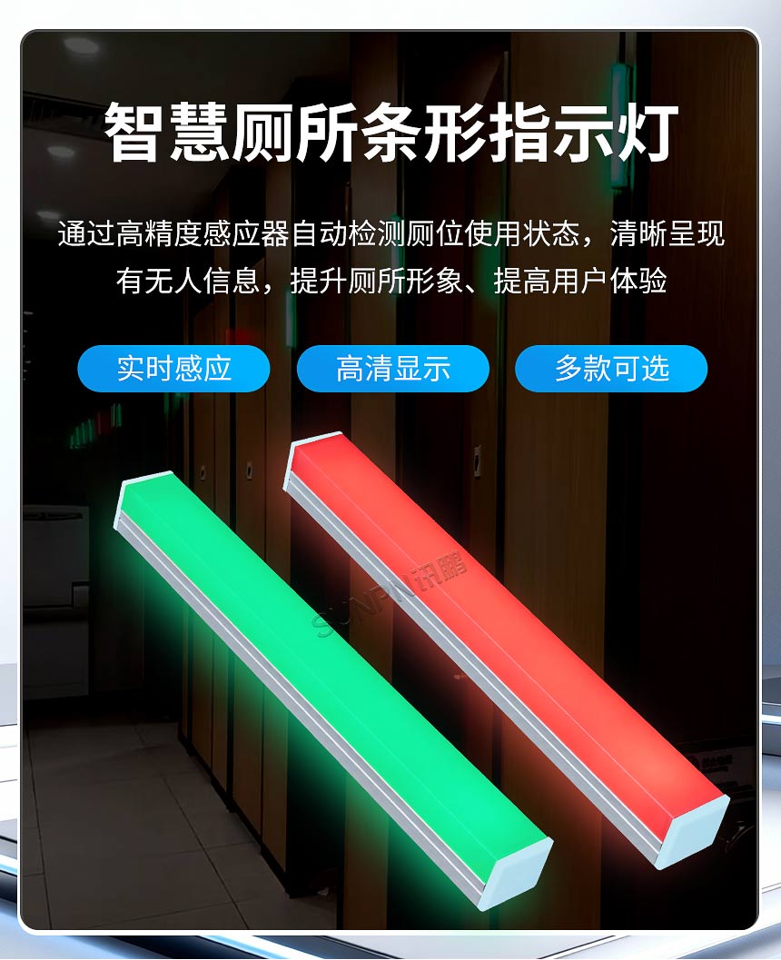 讯鹏智慧厕所有无人指示灯-产品展示