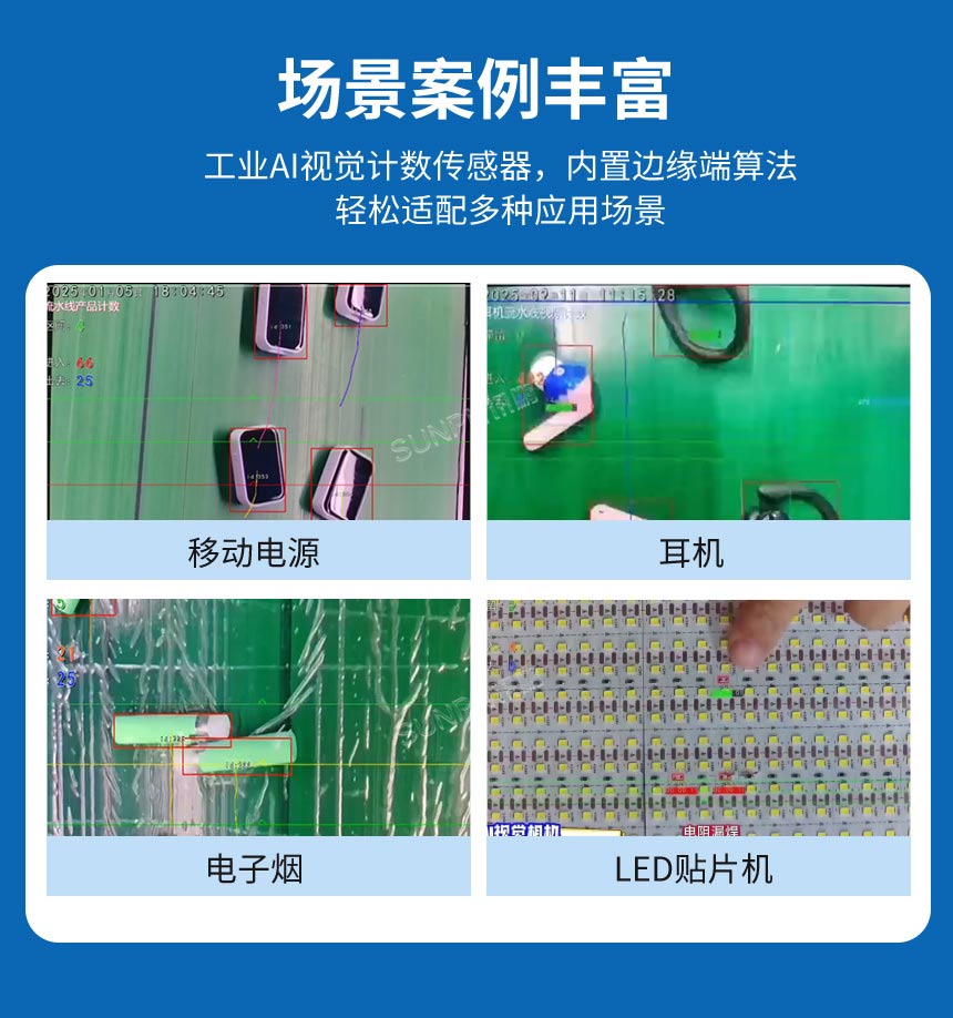 讯鹏工业视觉计数算法库适配多场景