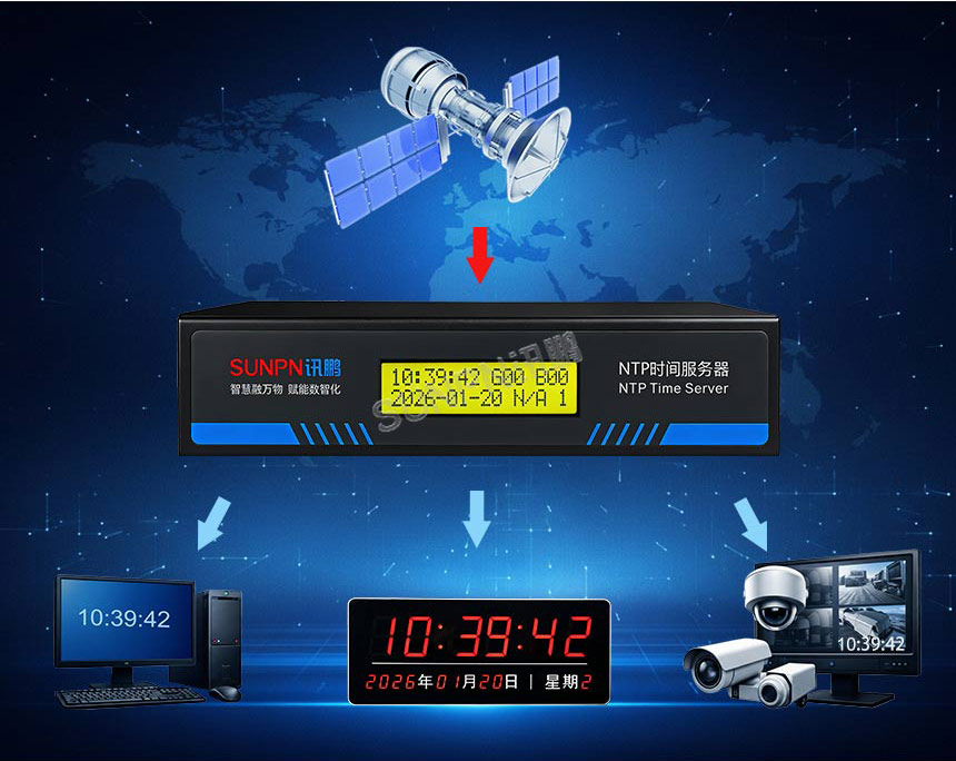 讯鹏NTP时间服务器-多卫星授时 讯鹏NTP时间服务器-多卫星授时