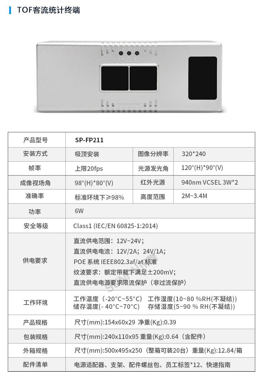 讯鹏客流AI分析云平台硬件参数