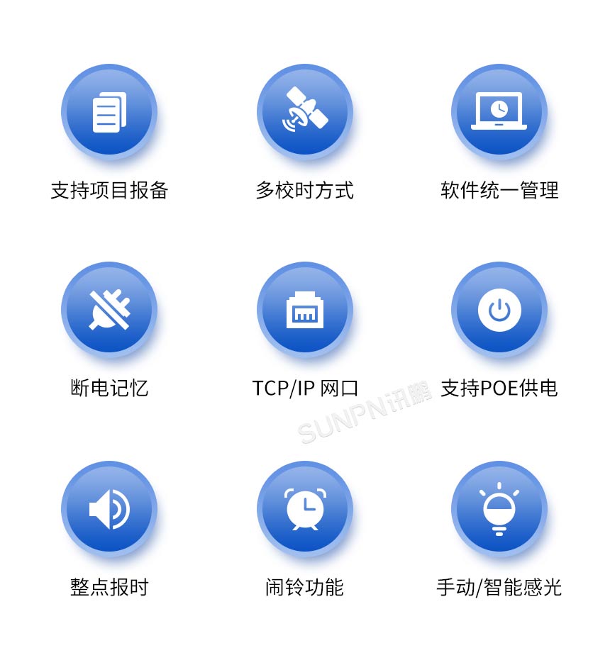 讯鹏网络授时电子钟-9大优势 讯鹏网络授时电子钟-9大优势