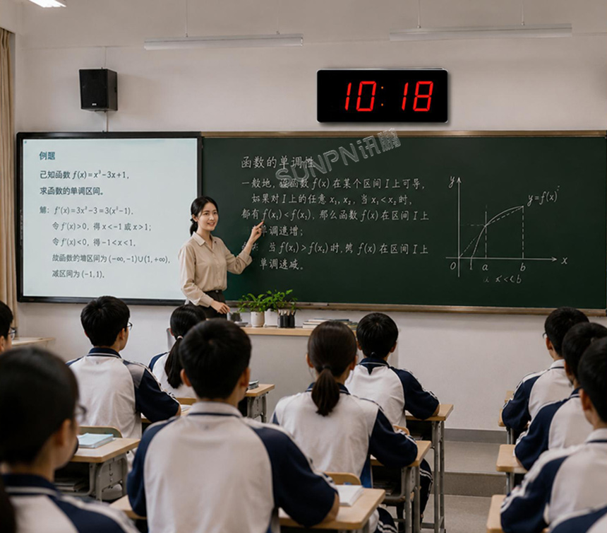 讯鹏标准同步时钟-学校应用展示 讯鹏标准同步时钟-学校应用展示