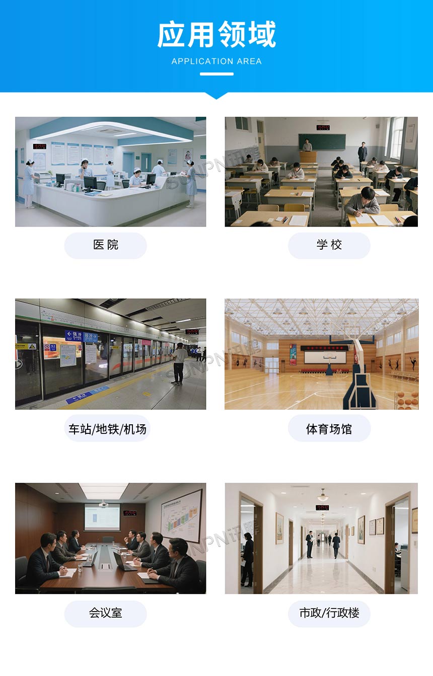 讯鹏科技液晶标准时钟-应用领域