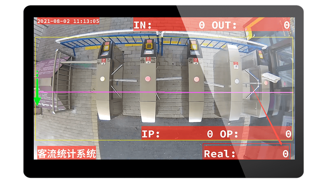 客流系统数据采集画面